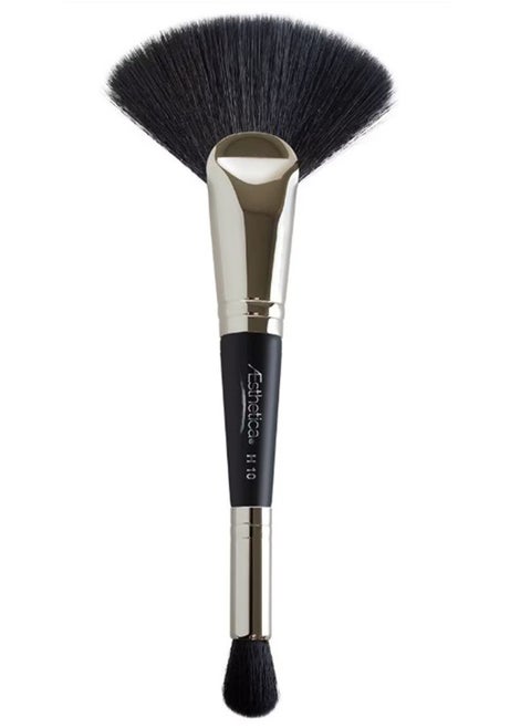 Aesthetica Professional Double Ended Highlighting Fan Brush Merge for Cheeks H10