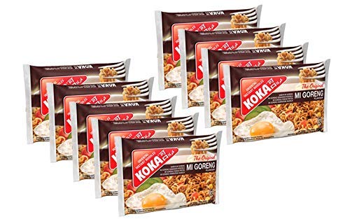 KOKA Instant Noodles - Mi Goreng Flavour (85 Gm X Pack Of 9) "(Halal Certified)" - Vegetarian - Image 1