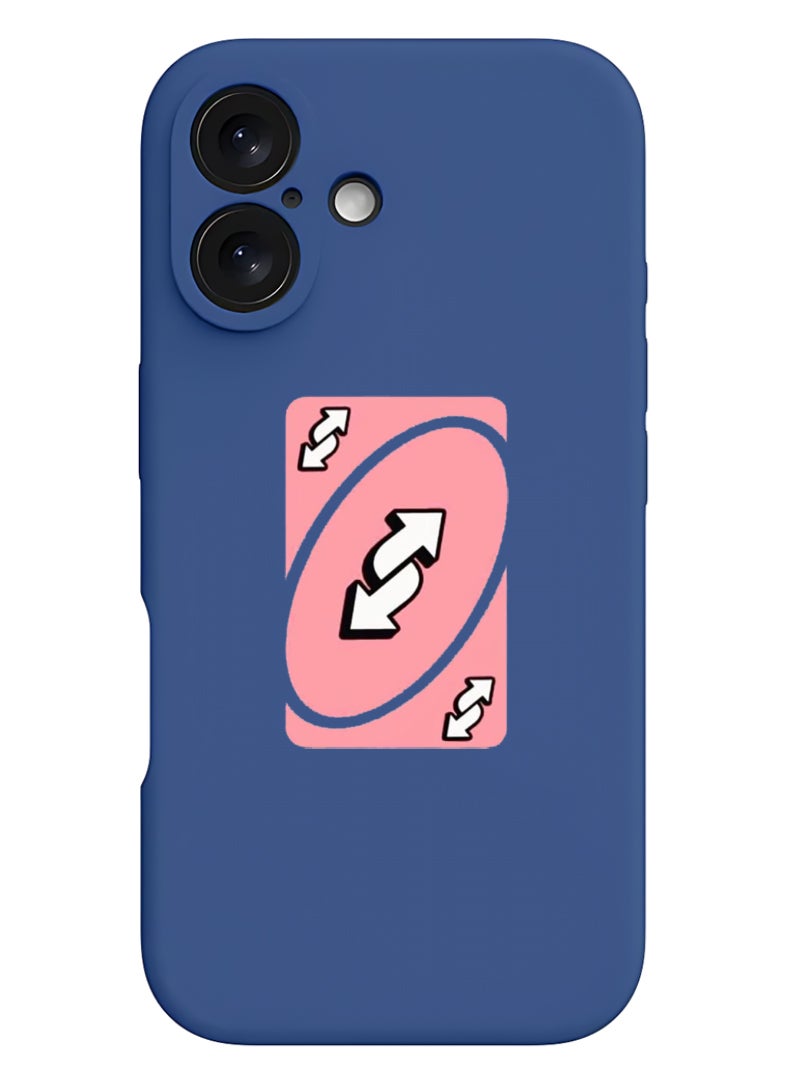 Theodor iPhone 16 Plus Blue Protective Slim Fit Case Liquid Silicone Cover with Full Body Protection Anti-Scratch Shockproof Case For iPhone - Uno - Image 1