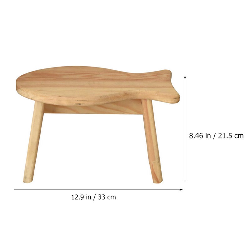 Fish Shaped Step Stool Kitchen Bathroom Bedroom Foot Resting Stool - Image 2