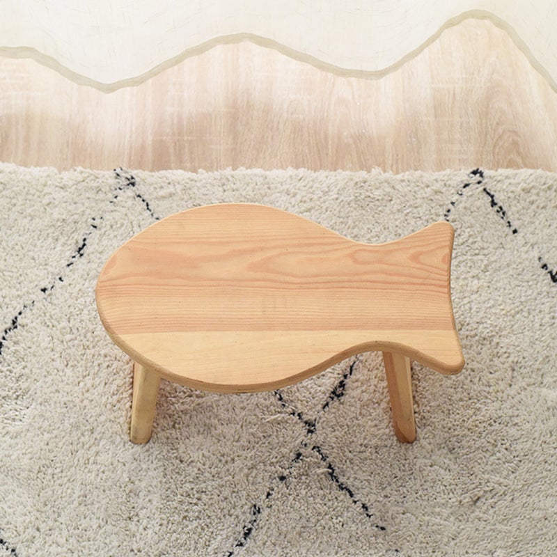 Fish Shaped Step Stool Kitchen Bathroom Bedroom Foot Resting Stool - Image 4