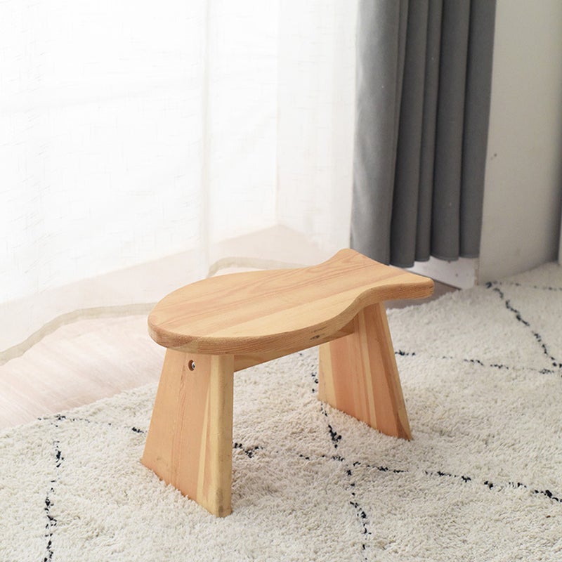 Fish Shaped Step Stool Kitchen Bathroom Bedroom Foot Resting Stool - Image 1