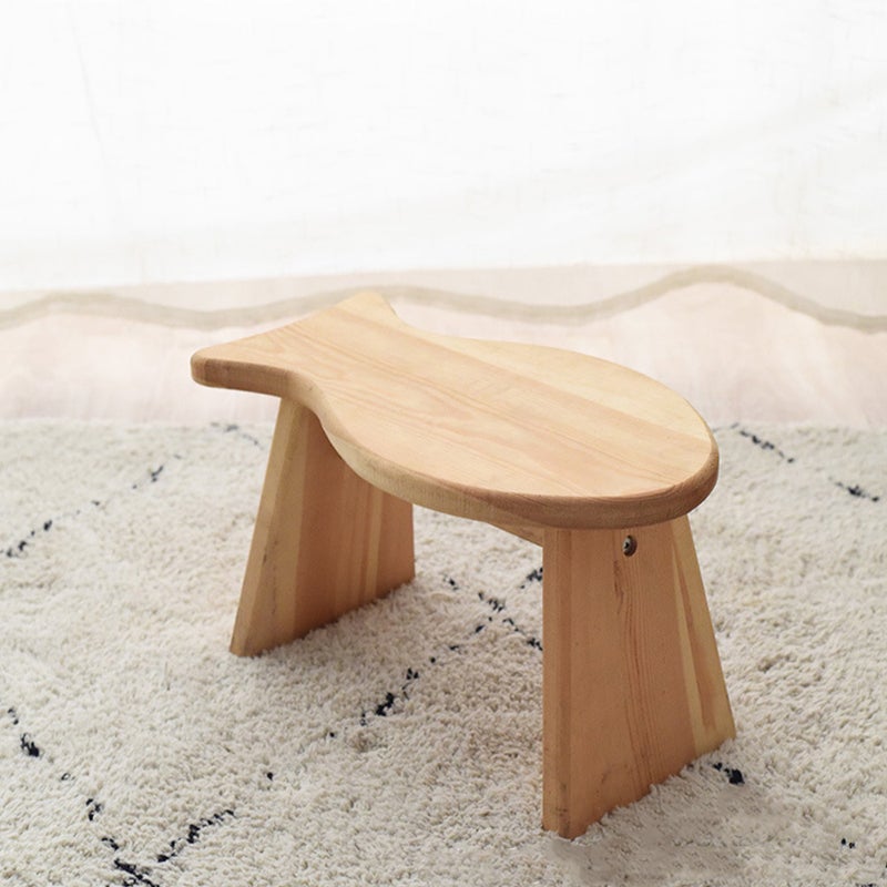 Fish Shaped Step Stool Kitchen Bathroom Bedroom Foot Resting Stool - Image 5