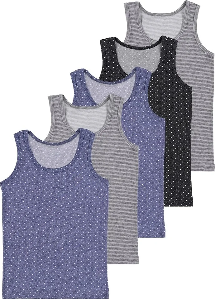 دونيلا 5-Piece Bicycle Printed Boy Undershirt - 777015
