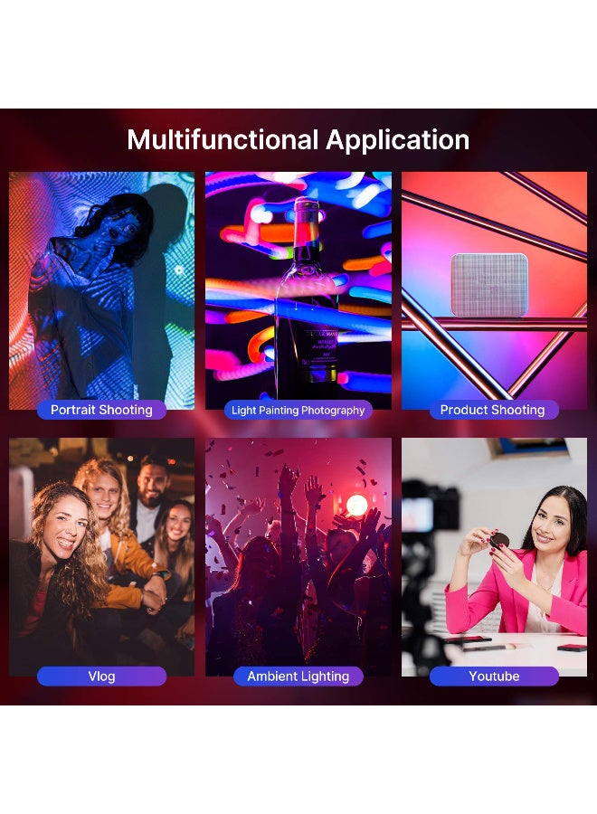 Ulanzi 3 in 1 Portable Set Mini Fill Light LED Panel VL49 Magnetic Attraction For Selfie Video Tiktok Vlog Live Broadcast Youtuber Product Shooting Picture - Image 5