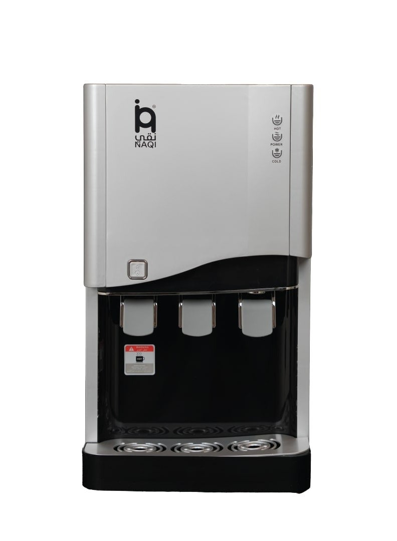 NAQI 2 in 1 Water Dispenser with Built In 4 Stage RO Filter Hot & Cold Powerful Pump, Cooler with Child Safety - Image 1