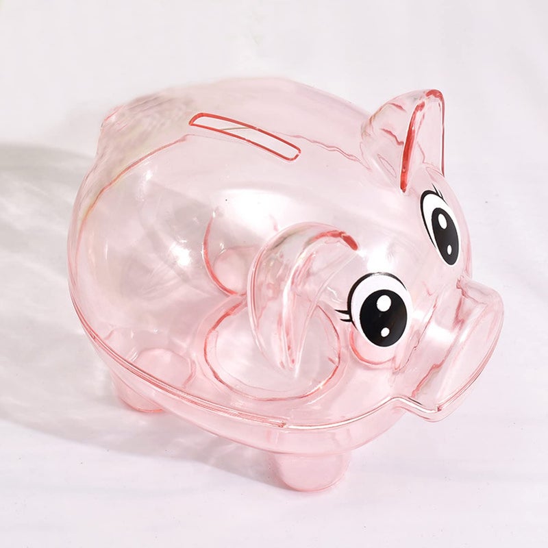 Gircss Piggy Bank, Plastic Money Bank, Transparent Money Jar, Coin Bank for Girls and Boys, Gifts for Birthday, Easter, Christmas, Baby Shower - Image 3