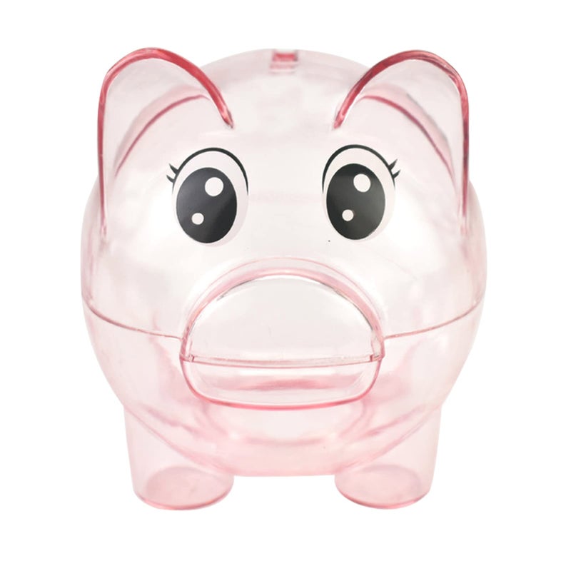 Gircss Piggy Bank, Plastic Money Bank, Transparent Money Jar, Coin Bank for Girls and Boys, Gifts for Birthday, Easter, Christmas, Baby Shower - Image 1
