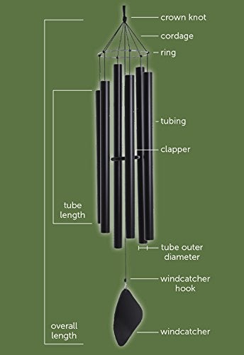 Music of the Spheres – Japanese Alto, Medium Handcrafted Wind Chime, Precision Tuned, Weather-resistant Unique Outdoor Wind Chimes, 50" - Image 3