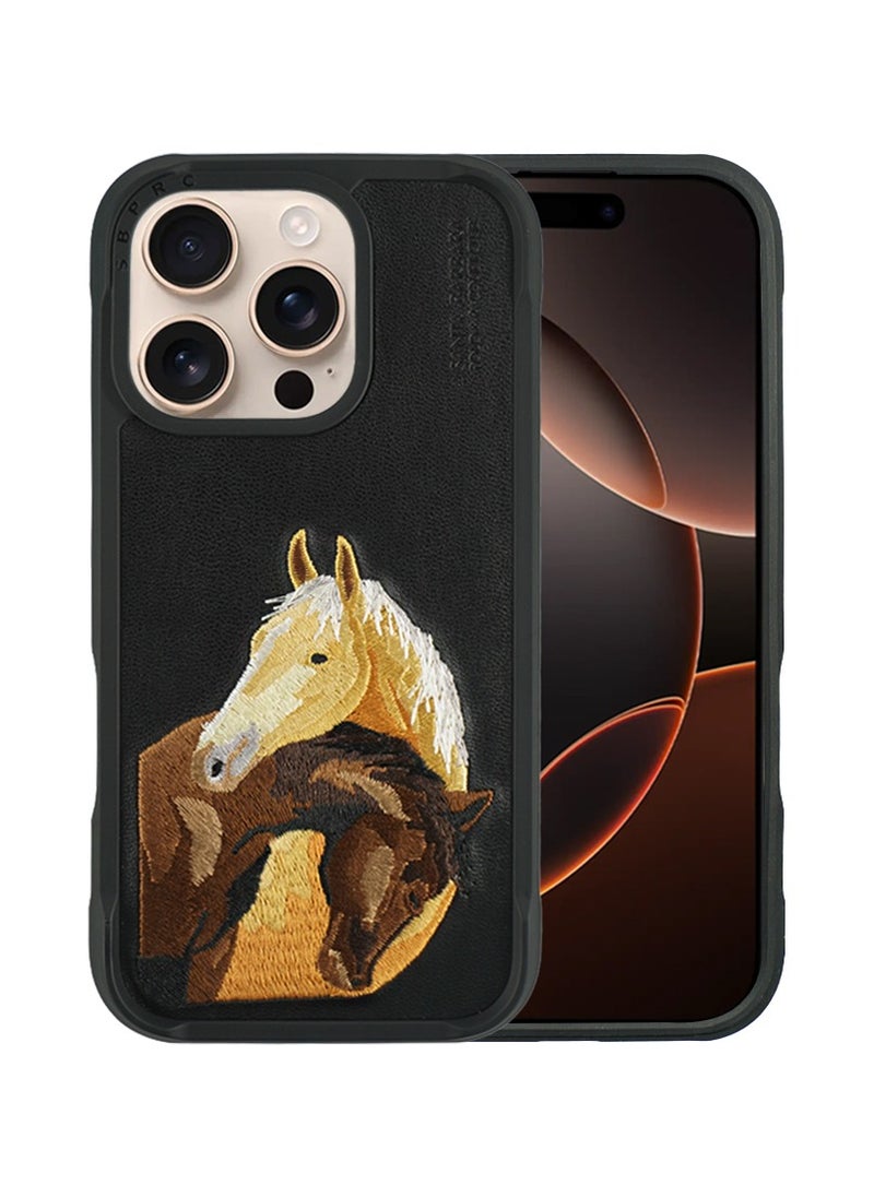 Polo isidroe Series case Horse Embroidery Designed, Shockproof Protective Phone Case Compatible with iPhone 16 Pro - Black - pzsku/ZAE284B9CC6523824EC24Z/45/_/1731505001/5282f034-8579-47ed-a574-876c99e6d65f