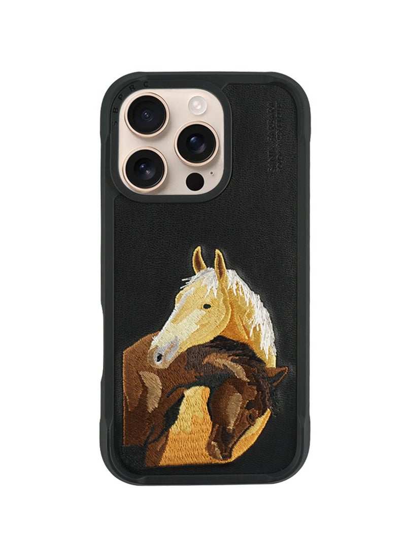 Polo isidroe Series case Horse Embroidery Designed, Shockproof Protective Phone Case Compatible with iPhone 16 Pro - Black - pzsku/ZAE284B9CC6523824EC24Z/45/_/1731505002/e62a4f0f-c073-4aba-aa94-7c624014b2e5