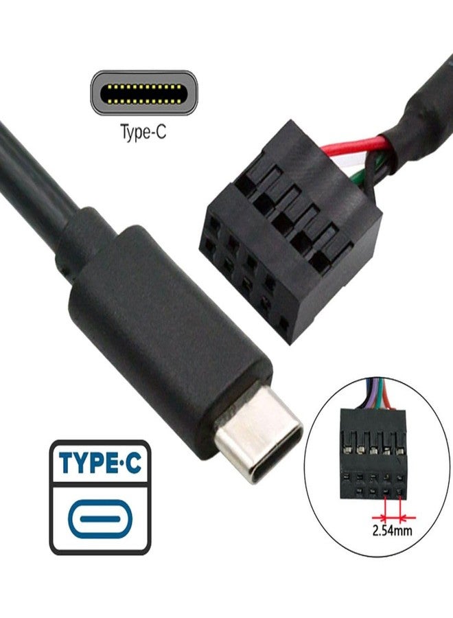 Chenyang محول كابل تمديد بيانات 0.5 متر من موصل USB 2.0 إلى USB C للوحة الأم 9/10 دبابيس - Image 3