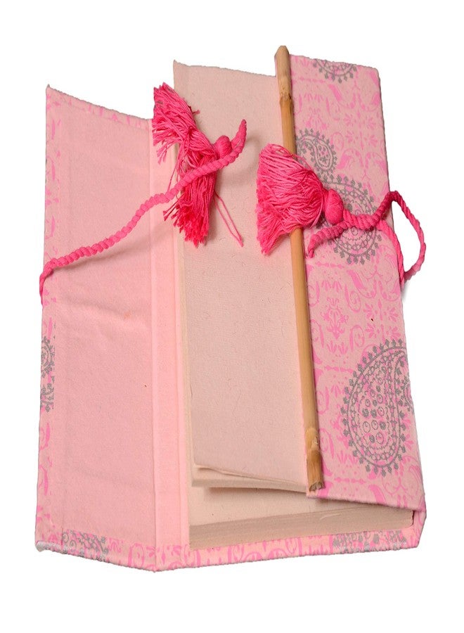 SURPRISE SOMEONE فاجئ شخصًا ما بمفكرة يدوية الصنع من الخيزران مع قلم بذور قابل للزراعة في حقيبة قماشية | مجموعة هدايا صديقة للبيئة | مفكرة مقاس 6×8 بوصة مع 50 صفحة معاد تدويرها | هدية مستدامة مثالية لجميع المناسبات - Image 3
