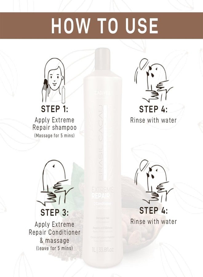 Cadiveu Brasil Cacau Extreme Repair Conditioner (1000ml) - Image 5