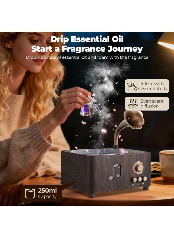 Rain Drop Humidifier Aroma Diffuser Bluetooth Speaker Gift Set With 7 Color Led Light White Noise Remote Control Home Fragrance Decor For Bedroom Office - Image 4