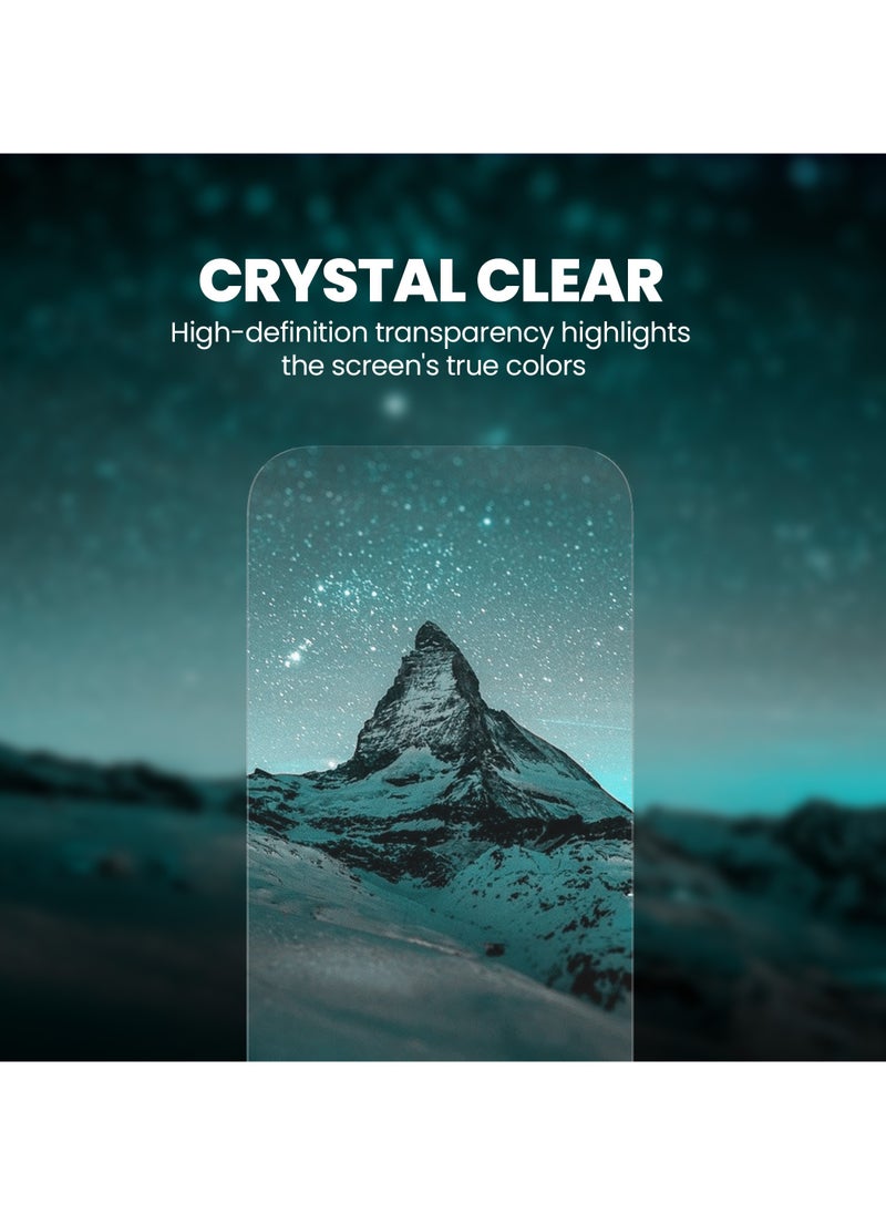 Aztech - AZTECH Premium Clear Tempered Glass for iPhone 14 Pro Max, Anti Static, High Aluminium Glass, AR translucency process, Bare hand feel, Fingerprint, oil and stain resistance and Smooth touch, including free cleaning wipes for making it easy to clean and apply. - Image 1