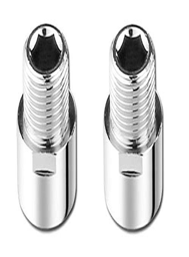 NEW WARE® CP Brass Extension Nipple 1 Inch | Chrome Plated Heavy-Duty Connector Pipe Fitting for Plumbing Extensions | Corrosion Resistant | Pack of 2 - Image 1
