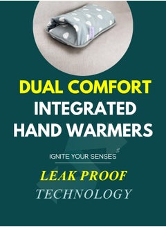 Breeze & Ripplez Breeze & Ripplez™ Dual comfort electric rechargeable heating water bag soft fleece cover for pain relief advanced leak proof technology fast heating large size  - Image 2