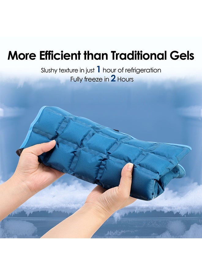 DUNISO Self-absorbing Ice Pack,Reusable and washable Gel  Pack,Hot and cold dual purpose,Pack for Back Pain Relief for Back, Arm,Waist,Knee,Calf  and shoulder(Dark Green) - Image 5