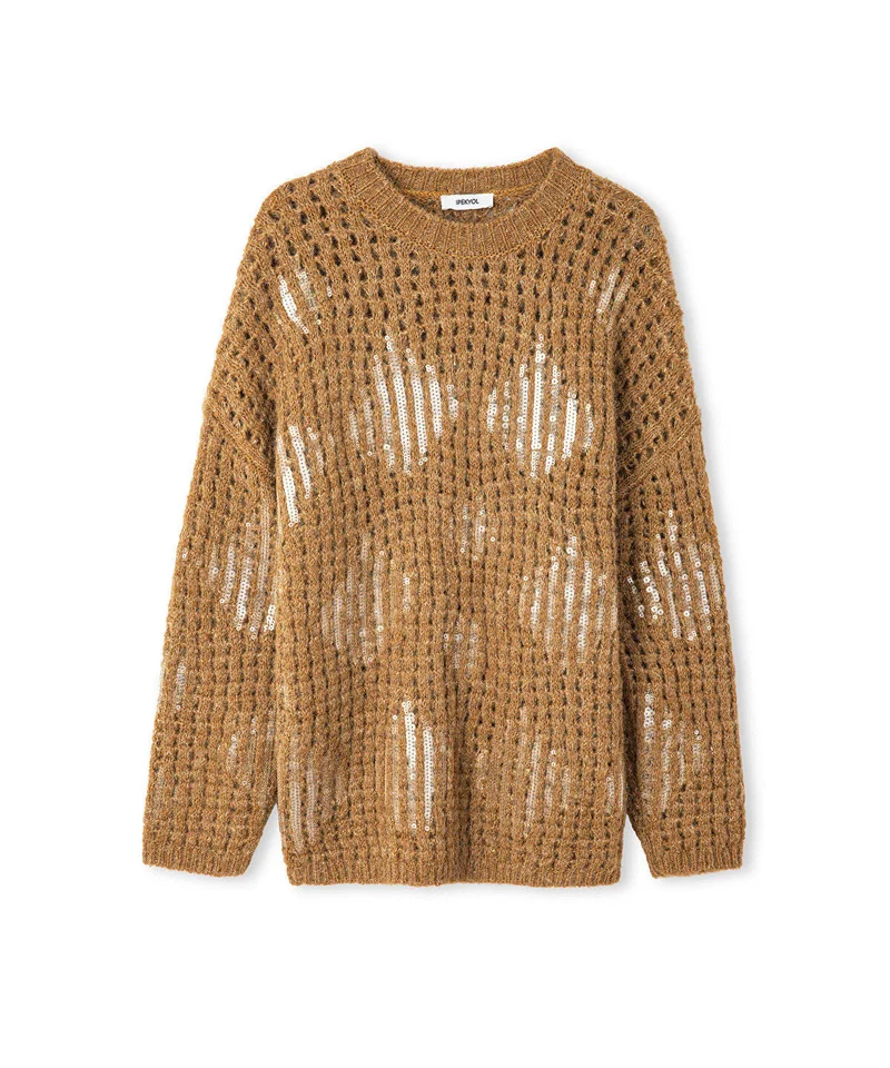 Ipekyol  Embellished Openwork Knit Sweater for Women | Best Price UAE