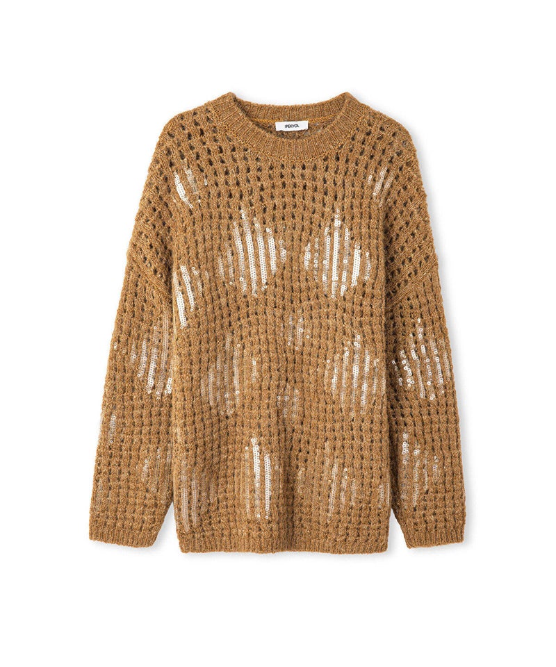 Ipekyol Embellished Openwork Knit Sweater - Image 5