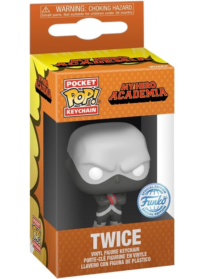 Funko Funko Pop! Keychain: MHA - Twice - (Hideout) - My Hero Academia Novelty Keyring - Collectable Mini Figure - Stocking Filler - Gift Idea - Official Merchandise - Anime Fans - Backpack Decor - Image 2