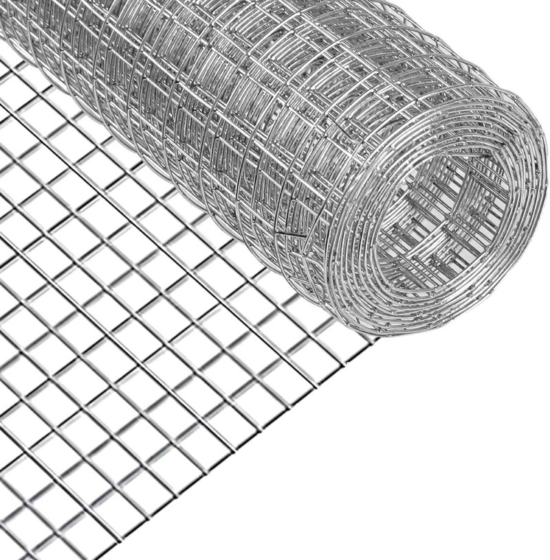 HANWRAPS Hardware Cloth,Chicken Wire Fence,1/2 inch 15.7in x 6ft Galvanized Welded Cage Wire for Bird Wire Gopher Wire Rabbit Wire Snake Fence Poultry Netting Cage Screen - Image 1