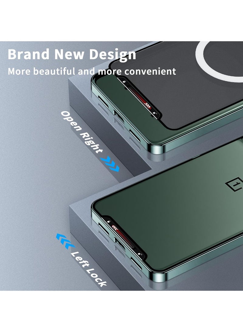 general Case Compatible with OnePlus 12, Metal Frame Bumper Case Matte PC Back Cover Ultra Thin Case with Lens Protection Support Magnetic Wireless Charging for OnePlus 12 5G - Image 4