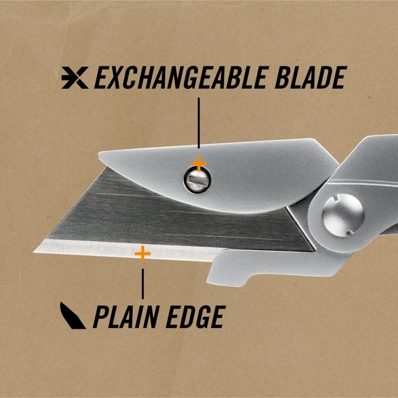 Gerber EAB Lite Folding Utility Knife, Stainless Steel Body with Liner Lock, Accepts Standard and Contractor Replaceable Blades, Integrated Money Clip, Folds to 2.85 in, Lightweight 2.5 oz - Image 3