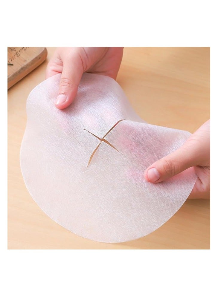 12pcs Kitchen Oil Absorbing Paper, Wood Fiber Food Oil Blotting Papers, Round Oil Filter Paper, Fried Food Oil Absorbing Paper, Non-Toxic, Heat Resistant, Easy to Use - Image 3