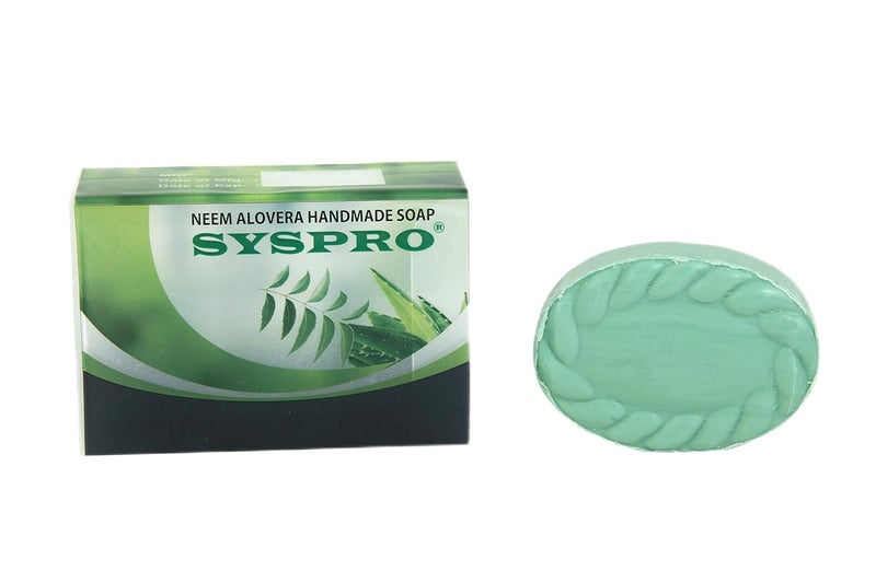 SYSPRO SYSPRO Neem Aloe Vera Soap for Acne Pimples and Glowing Skin Natural Handmade Cleanser Bath  Shower Soaps