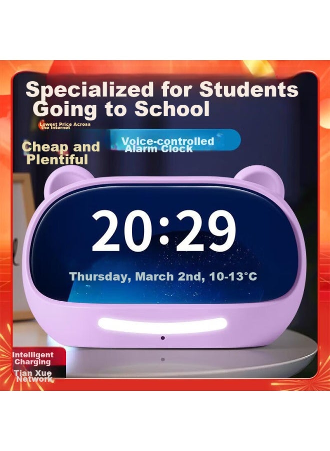 Qt-timer Timer, Smart Alarm Clock, New Model, Student-specific Wake-up Device, Boys' Ai Voice Electronic Clock, Countdown Timer, Time Management Tool - Image 1