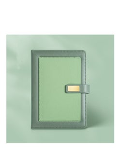 General A5 Lined Leather Notebook and Pen Set with Gift Box, 240 Pages Refillable Journal with Pocket and Magnetic Buckle, Hardcover Daily Diary for Men and Women Business Travel Personal Writing- Green  - Image 3