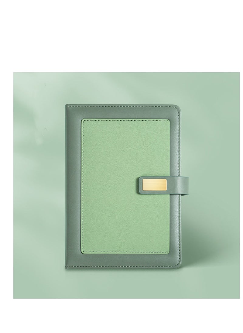 General A5 Lined Leather Notebook and Pen Set with Gift Box, 240 Pages Refillable Journal with Pocket and Magnetic Buckle, Hardcover Daily Diary for Men and Women Business Travel Personal Writing- Green  - Image 3