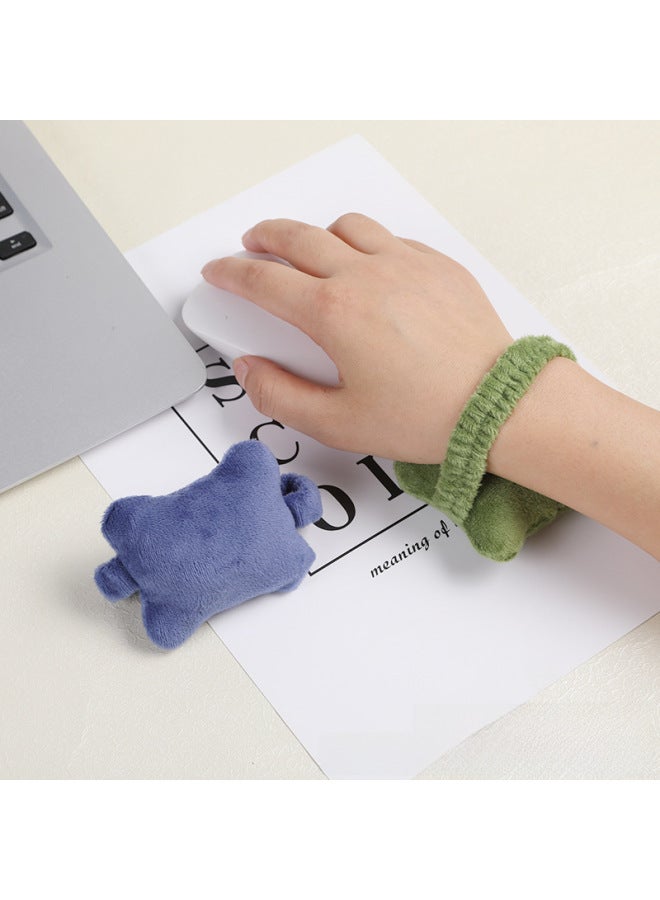 Cute Wrist Pillow Office Mouse Wrist Rest Pad Women's Elastic Band Hand Support Cushion Digital Computer Accessories-Color:Navy  - Image 4