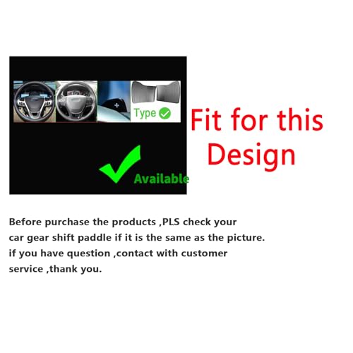 Ysbxitu Aluminum Alloy Car Steering Wheel Shift Paddle fit for Ford 20132019 Explorer 20132019 Gen5 Explorer Paddle Shifter Extension Accessories Interior Decoration Accessories Black - Image 3