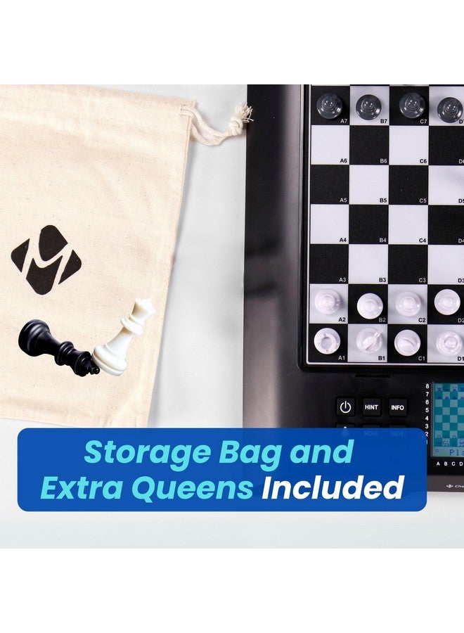 MILLENNIUM شطرنج ميلينيوم جينيوس - لوحة شطرنج إلكترونية متقدمة مع صعوبة قابلة للتخصيص - مثالية للمبتدئين إلى اللاعبين المتقدمين - قطع مغناطيسية - كمبيوتر شطرنج ذكي - معلم ومدرب شطرنج بالذكاء الاصطناعي - Image 5