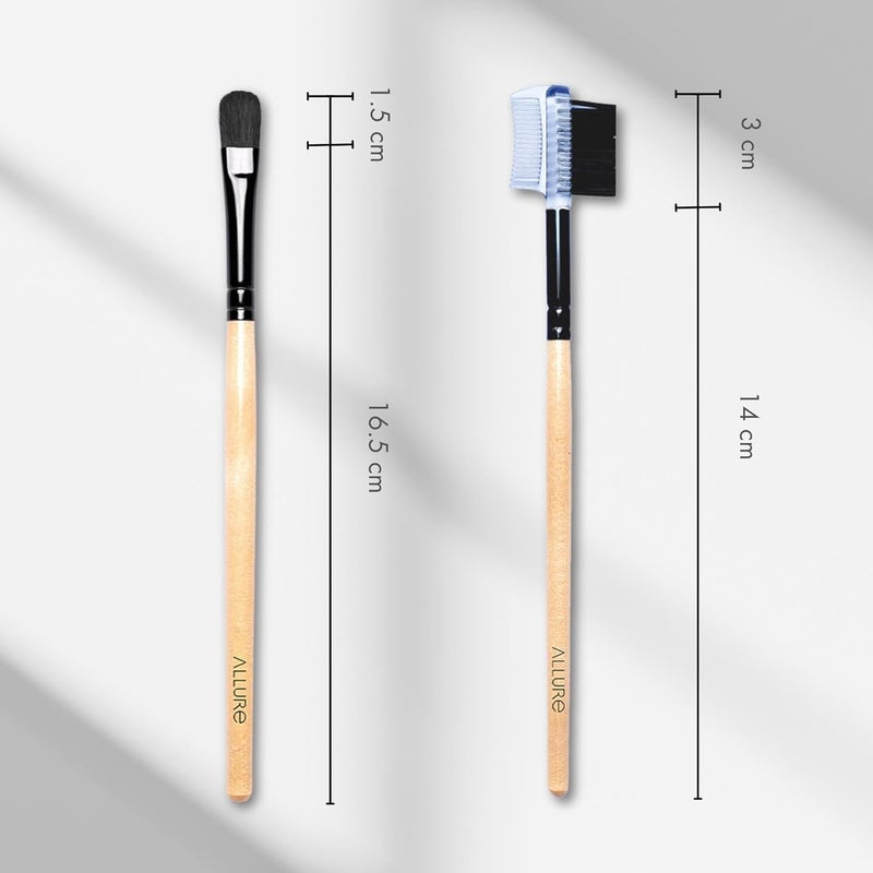 Allure Classic Eye Groomer Eye Shadow Brush Combo - Image 4