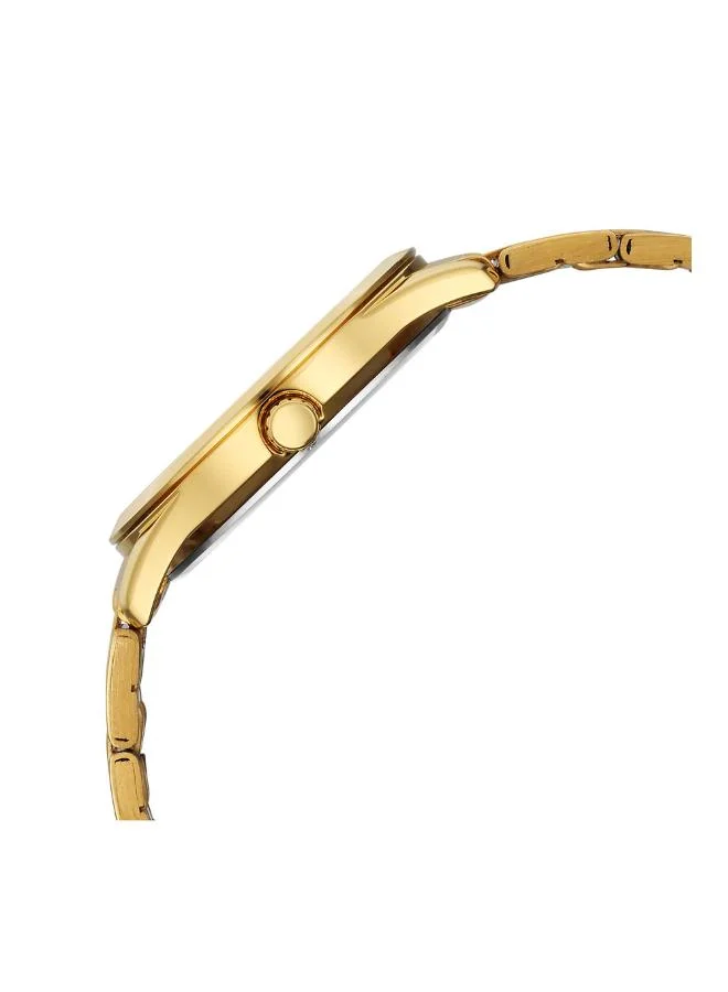 تيتان Men Analog Display Watch With Gold Stainless Steel Strap - 1823YM03