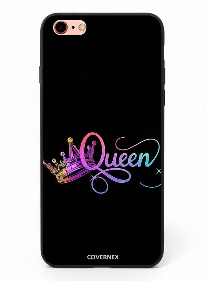 Covernex Apple iPhone 6s Plus Protective Case Cover Printed Featuring The Queen with Holographic Crown - Image 2