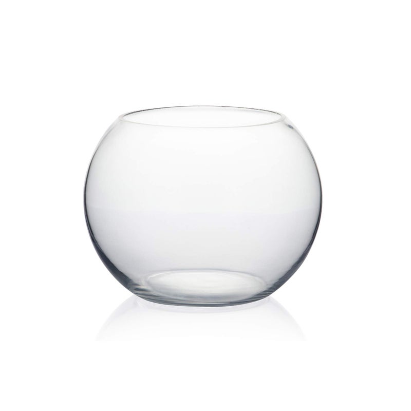 WGVI WGVI Bowl Glass Vase Diameter 8 Height 6 Open Width 5 Multiple Sizes Choices Clear Bubble Planter Terrarium Fish Bowl for Wedding Event Home Decor 1 Piece VBW0008A