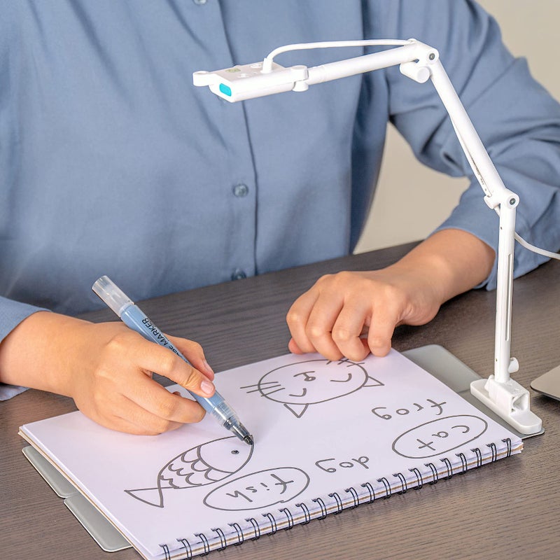 OKIOCAM OKIOLABS OKIOCAM T Plus USB Camera for 11x17 Documents with Writing Board & Marker, Set for Teachers, Remote Learning, Classroom Presentations, Online Teaching for Windows, Mac, Chromebook - QHD - Image 3