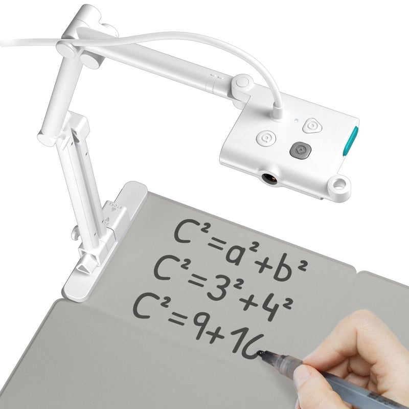 OKIOCAM OKIOLABS OKIOCAM T Plus USB Camera for 11x17 Documents with Writing Board & Marker, Set for Teachers, Remote Learning, Classroom Presentations, Online Teaching for Windows, Mac, Chromebook - QHD - Image 1