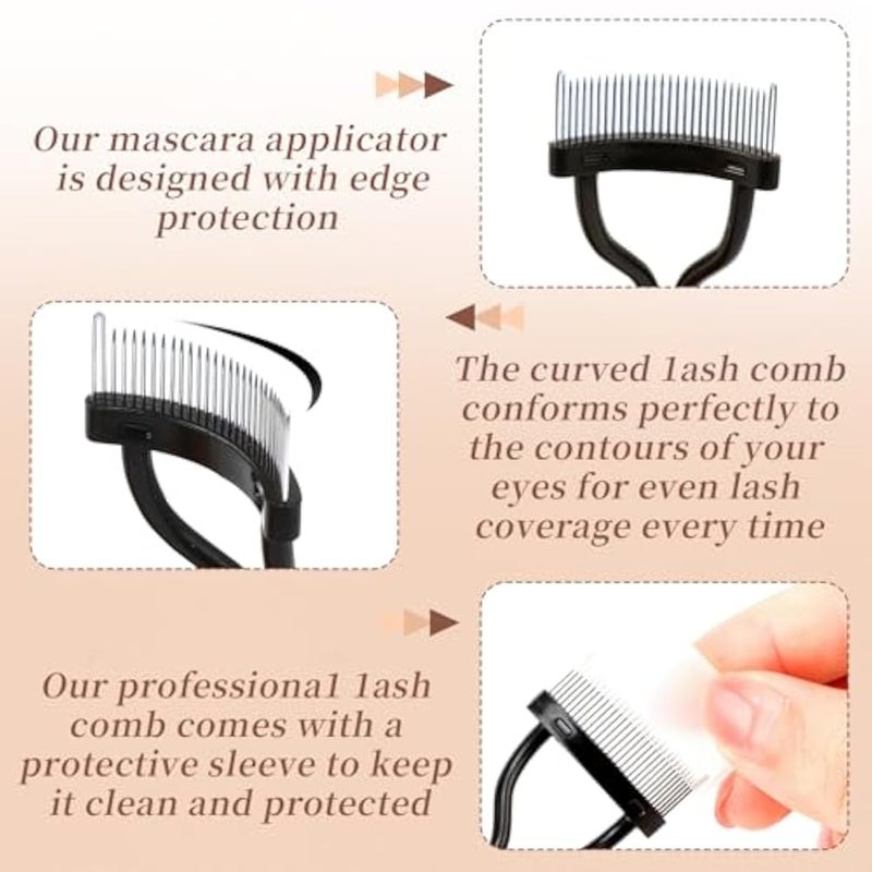 docolor Eyelash Curler with Eyelash Comb, Lash Curler with 8 Pcs Silicone Refill Pads Suitable for All Eye Shapes Curl up to one Day Easy to Operate No Pinching or Pulling Eyelash Eye Makeup Tool - Image 4