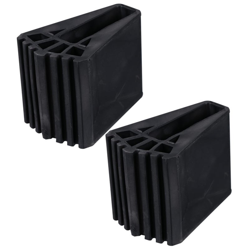 Thickened Rubber Ladder Feet Covers 2Pcs Non Skid for Stability and Floor Protection - Image 2