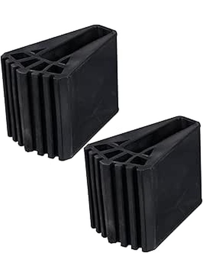 Thickened Rubber Ladder Feet Covers 2Pcs Non Skid for Stability and Floor Protection - Image 1