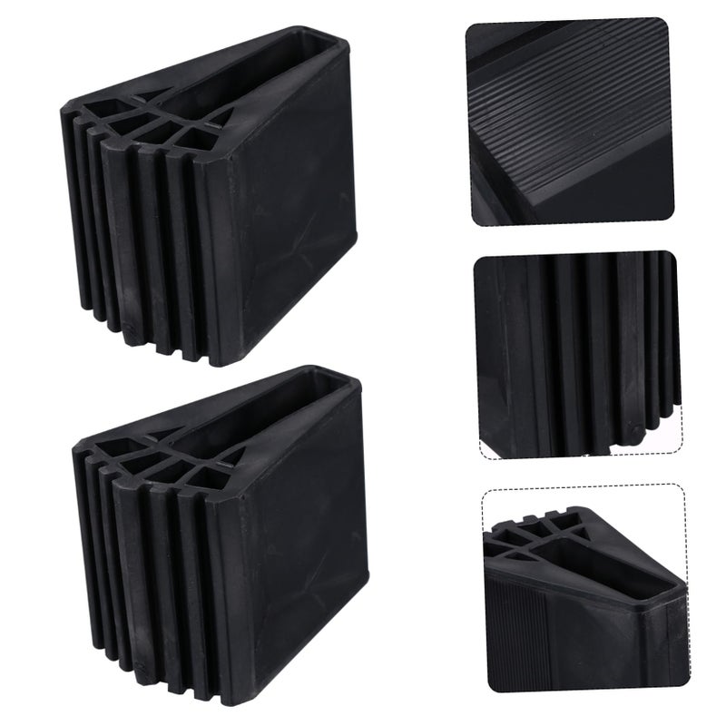 Thickened Rubber Ladder Feet Covers 2Pcs Non Skid for Stability and Floor Protection - Image 5