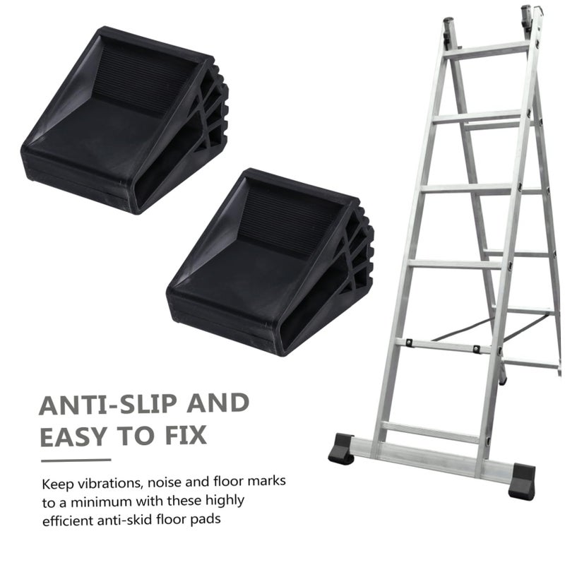 Thickened Rubber Ladder Feet Covers 2Pcs Non Skid for Stability and Floor Protection - Image 3