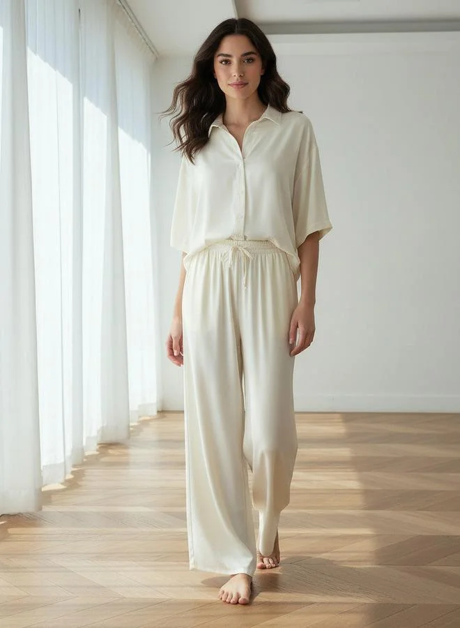 أدريا Aadaraya Pyjama Set Button Down Shirt & Trousers