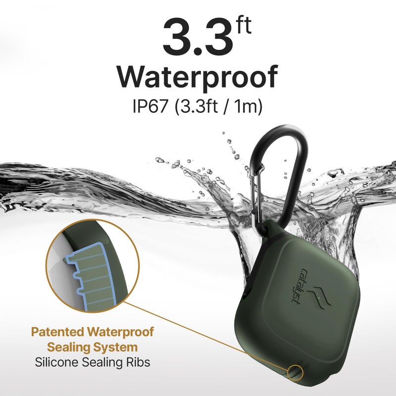 Catalyst Waterproof Case for AirPods Pro 2nd Generation and AirPods Pro 1st Generation - Wireless and USB-C Charging Compatible, One Piece Design, High Drop Protection Case with Carabiner - Image 4